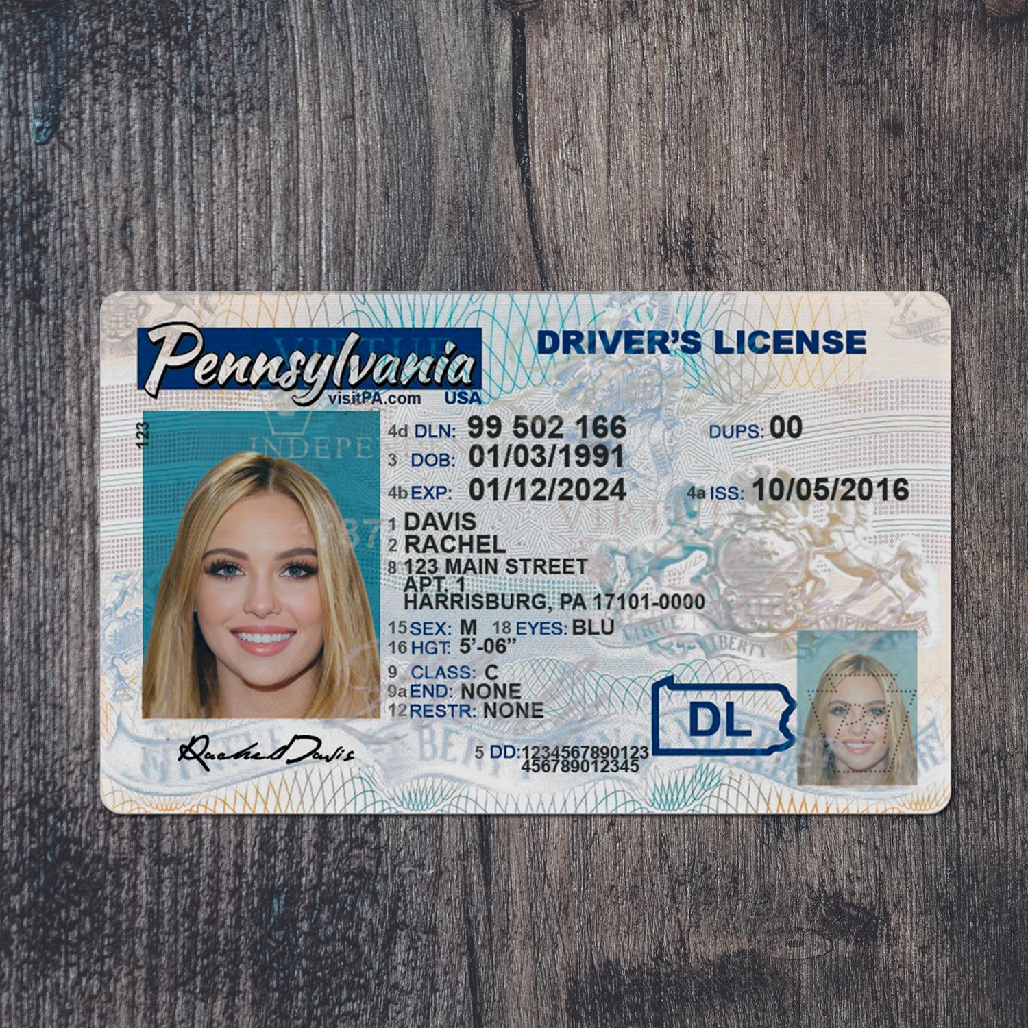 Pennsylvania DL PSD Template Slide 1