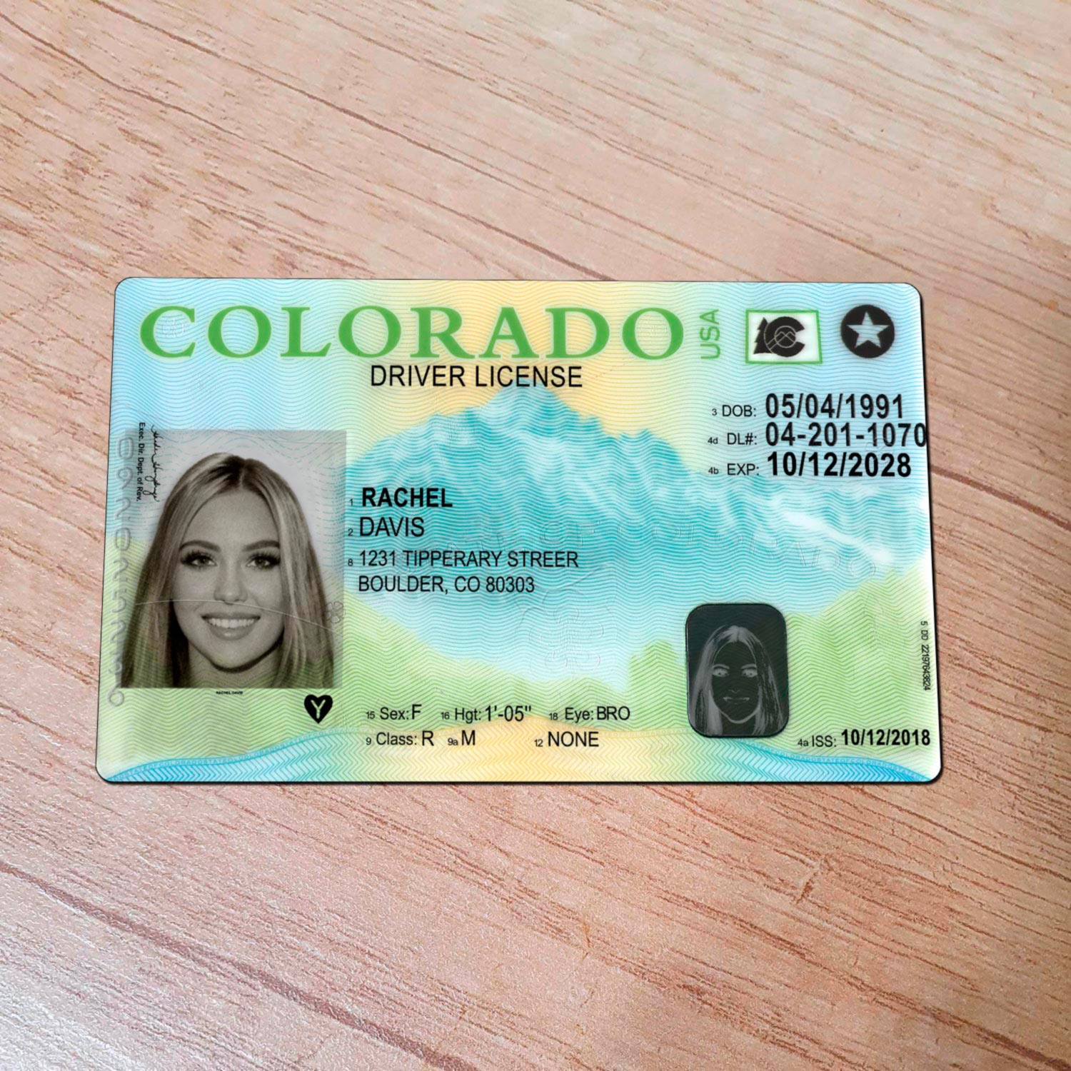 Colorado DL PSD Template