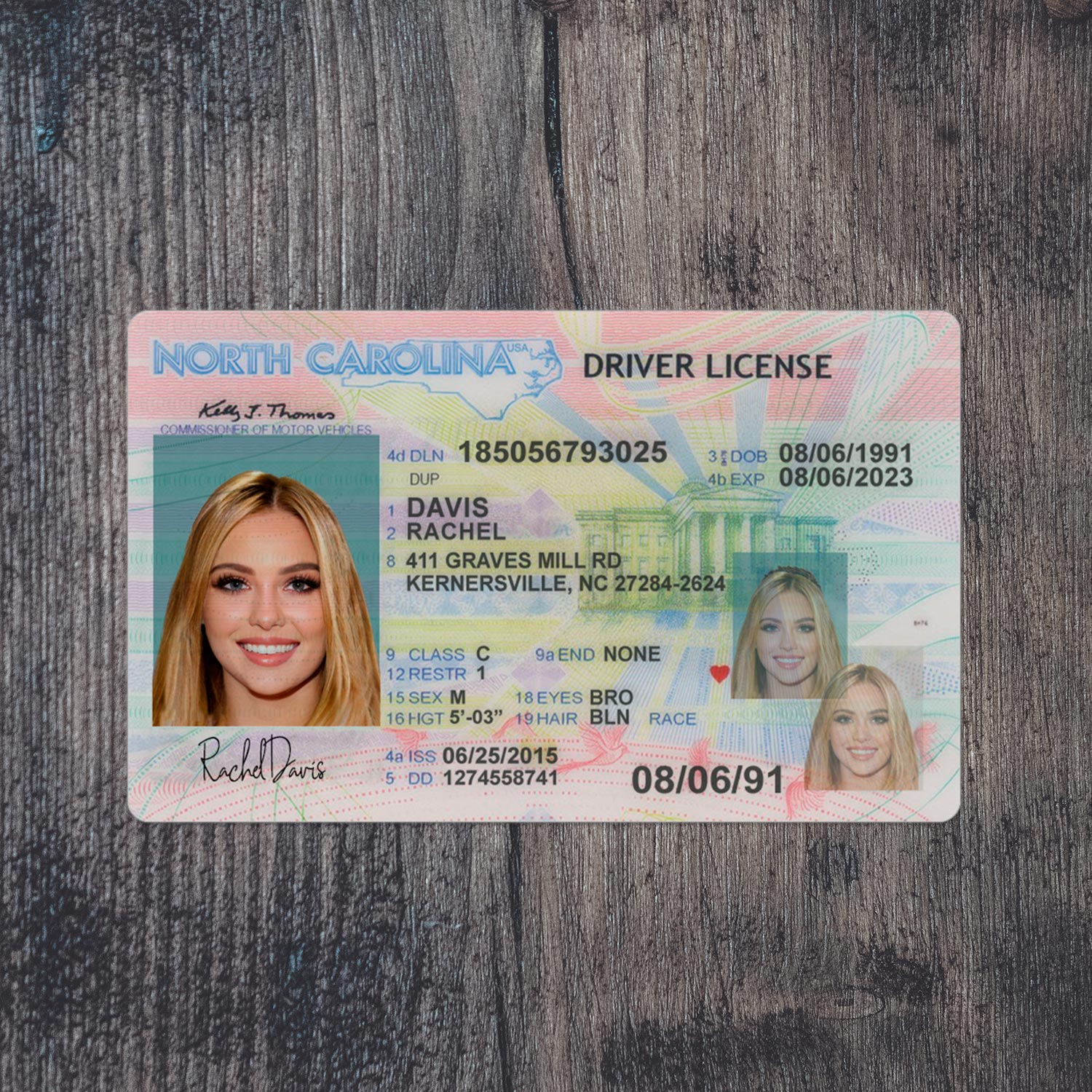 North CarolinaDL PSD Template